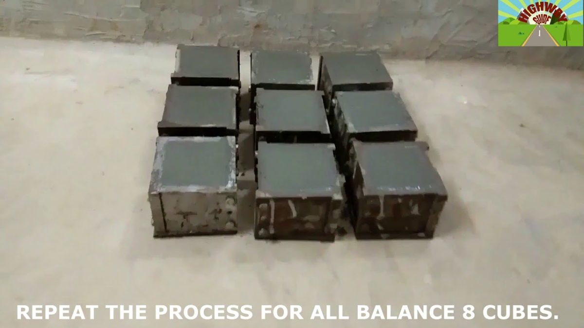 COMPRESSIVE STRENGTH TEST OF CEMENT MORTAR CUBE AS PER IS 4031 PART 6